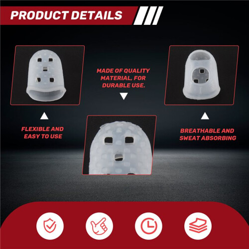 40 Pcs Fingertip Protectors, 5 Sizes Ukulele Finger Caps,for Guitar Ukulele Stringed Instruments 2