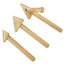 3Pcs Iron Plastic Soldering Iron Tips Copper Repair Triangular Smoothing Welding Tips Replacement Tips