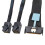 0.8m Server Adapter Cable Slimesas MCIO 8I to 2xSFF-8643 MINISAS Server Data Multifunction Convenient Adapter Cable 1