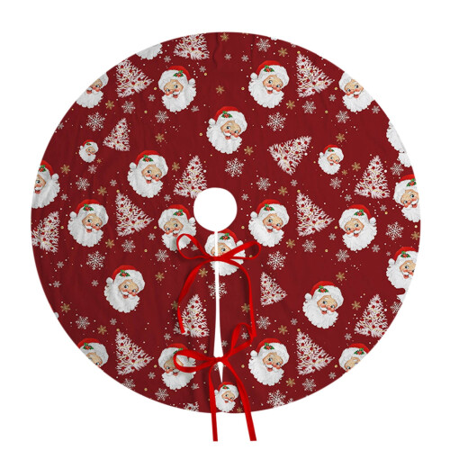 Weihnachtsbaumdecke aus Plüschstoff, 120 cm 1