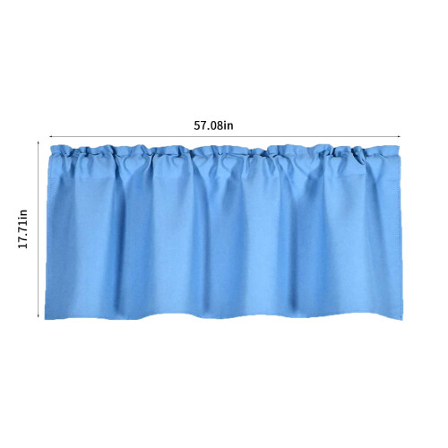 Cantonnière en polyester bleu ciel 5718 pouces 2