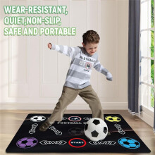 Soccer Training Mat, Football Footwork Training Equipment Mat Non-Slip Silent Soccer Mat for All Levels