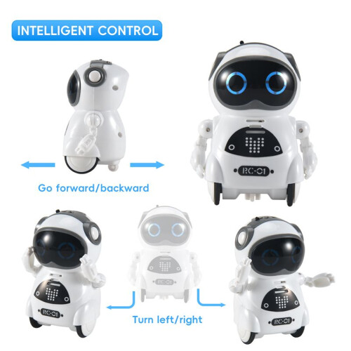 RC Pocket Robot for Kids with Interactive Dialogue Conversation, Voice Recognition, Chat Record, Singing& Dancing 1