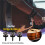 6 Pieces Mushrooms  Guitar Strap Buttons Strap Locks Chrome (Black) 3