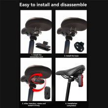 Bike Tail Light with Recorder Camera 1080P 150Viewing Phone Interconnection Water Proof Rear View Camera with 128G Card