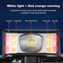 Rechargeable Bicycle Front Light,Waterproof Bike Handlebar Flashlight for Night Riding,High-Intensity Outdoor Headlight