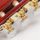 2 Sets of Classical-Gold-Proof Knobs White-Headed Classical Guitar String Buttons Guitar Tuning Guitar Accessories 6