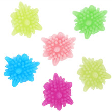 6 Pieces Magic Laundry Reusable Household Cleaning Machine Washing Clothes Softener Starfish Shape Solid Cleaning Color Random