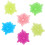6 Pieces Magic Laundry  Reusable Household Cleaning Machine Washing Clothes Softener Starfish Shape Solid Cleaning  Color Random 1
