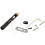 Single Set Sadel Headless Elgitarr Bridge Bakstycke med Skiftnyckel för Headless Elgitarr Svart 2