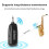 Saxophone Wireless Microphone System,2.4G Transmitter & Receiver for Wind Instruments,164FT Range,Plug & 10