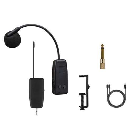 Violin Wireless Microphone Musical Instrument Microphone Stage Performance Audio Receiver and Transmitter Long Clip 1