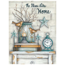 Peinture au Diamant Texte Paysage Diamant Rond Complet Broderie Cuisine DéCor Perlé pour la Maison