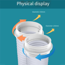 2X Coupleur de Tuyau D'Échappement AC Climatiseur Mobile Conduit de Ventilation Tuyau D'Échappement Joint de Tuyau Coupleur Réducteur Coupleur de