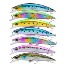 7 Leurres Flottants Ultra Longs pour la Pêche en Mer, 30 G/10,2 cm, pour la Pêche à la Plie, au Bar, en Eau Salée