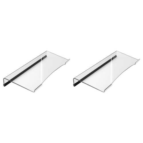 2X Acrylic Keyboard Holder, Tilted Computer Keyboard Holder Clear Keyboard Stand for Ergonomic Typing Office Desk B