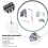 Tremolo Bridge System för  Stratocaster SQ ST Elgitarr Krom Silver Gitarrtillbehör Strängavstånd 7