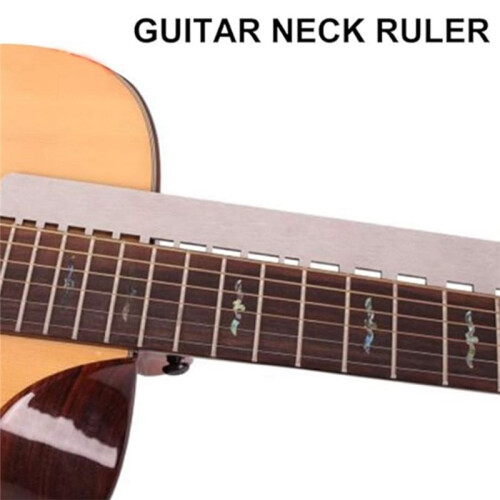 Gitarr Bas Hals Skårad Rak  Fret Rocker String Action Linjal Luthier Tool Set 2