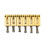 Elgitarr Tremolo Bridge Mässingsadlar 10,8MM Elgitarr Bridge String Sadel Gitarrdelar Guld & Silver 5