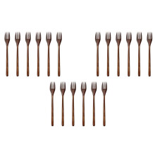 Wooden Forks, 18 Pieces Eco-Friendly Japanese Wood Salad Dinner Fork Tableware Dinnerware for Kids Adult