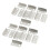 20 Pcs Home Office Silver Tone Metal Right Angle Drawer Lock Strike Plate 1