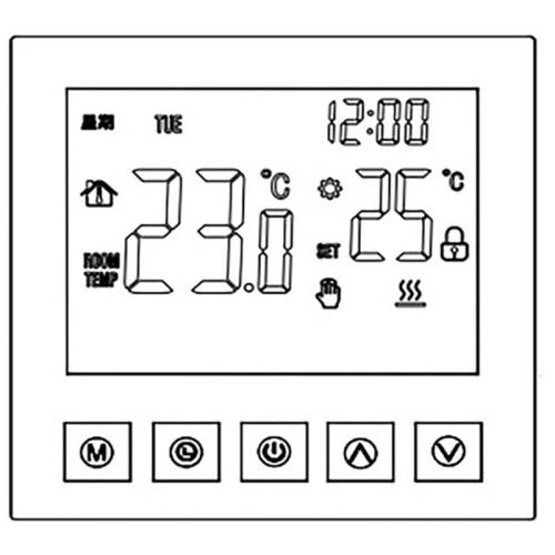 3X ME81H  Thermostat Digital Temperature Controller Circulation Programmable Electric Underfloor Heating