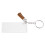 120 PCs Acrylic Keychain Blank Tassel Pendant Set Includes Rectangular Transparent Acrylic Keychain 8