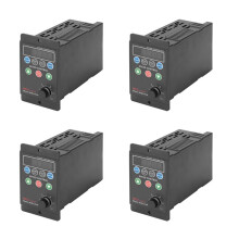 4X 220V 750W Single-Phase Input 3-Phase Output Motor Driver Frequency Converter with Four-Digit Digital Tube Display