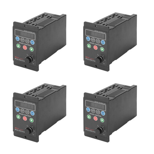 4X 220V 750W Single-Phase Input 3-Phase Output Motor Driver Frequency Converter with Four-Digit Digital Tube Display