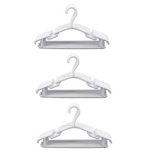 WHITE - Pack of 30 Pieces Hanger Non-Slip Hangers for Children's Clothes PP Hangers for Baby or Child 27 x 15 cm