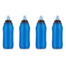 4X 500 Ml Vattenfilterflaska Vattenfilter Sugrör Mjuk HopfäLlbar Utomhus Filtrerad VattenpåSe för Sport Camping Vandring Cykling