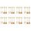 Tableware Gold Leaf Coffee Spoon Fork,32 Pack(16 Spoons 16 Forks) Little Demitasse Espresso Spoon,4.7 Inches 1
