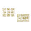 Xmas Window Stickers Golden Static Decals for Festive Decor 2