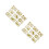 Xmas Window Stickers Golden Static Decals for Festive Decor 3