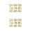 Xmas Window Stickers Golden Static Decals for Festive Decor 6