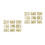 Xmas Window Stickers Golden Static Decals for Festive Decor 7
