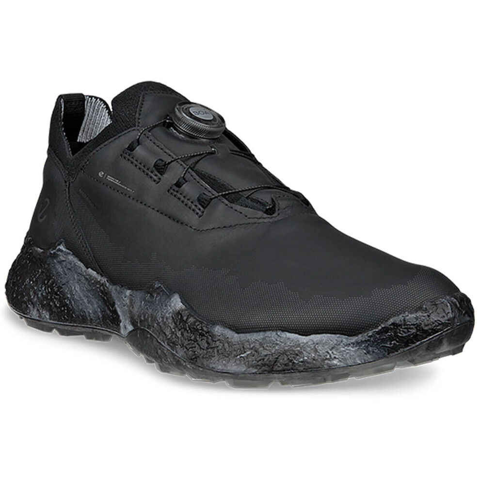 Ecco (Uk 10.5-11, ) Mens 2026 M Golf Biom H5 Boa Waterproof Leather Spikeless Golf Shoes Black