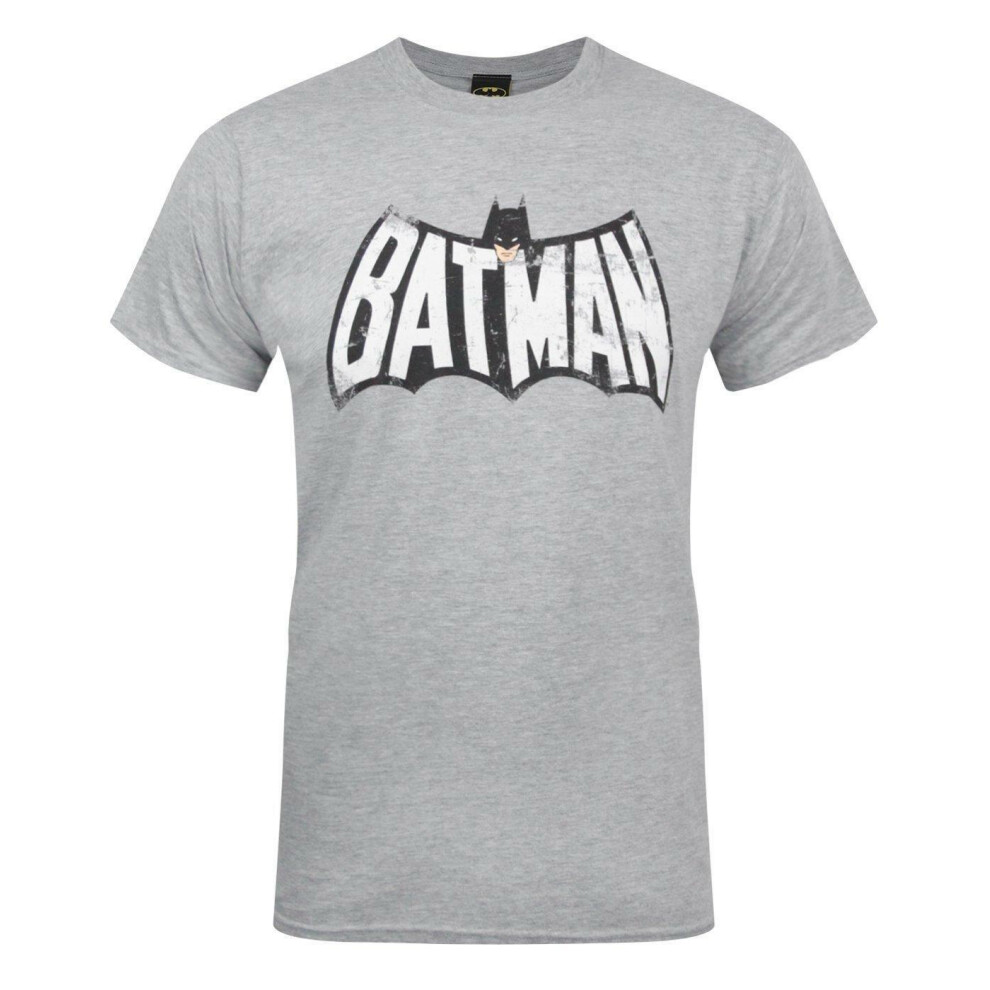 Dc Comics Batman Short Sleeved T-Shirt (Mens ) Grey