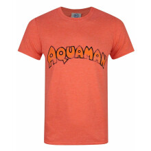 DC Comics Aquaman Short Sleeved T-Shirt (Mens Orange)