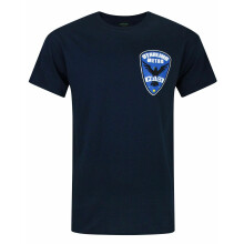 (Medium) DC Comics Short Sleeved T-Shirt (Mens Blue)