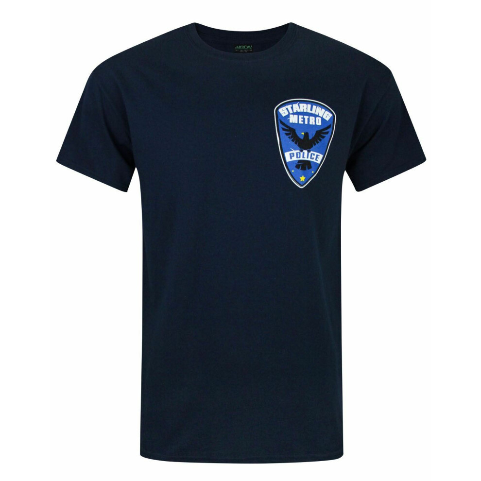 Dc Comics (X-Large) Short Sleeved T-Shirt (Mens Blue)