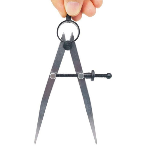3pcs 6 Inch Adjustable Lockable Steel Divider Wing Leather Compass 2