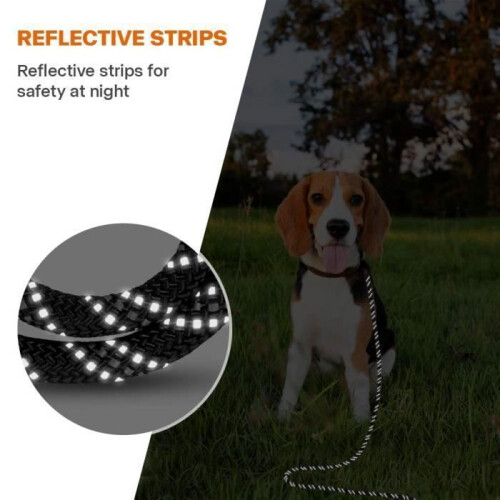 Dog Leash - BIGILANTUH - 5m - Padded Handle - Nylon - Reflective 2