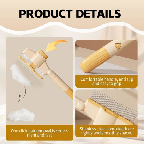 Activ Pet Brush - Βούρτσα για πιάσιμο τριχών, Βούρτσα για γάτες με μακριά τρίχωμα, Βού 2