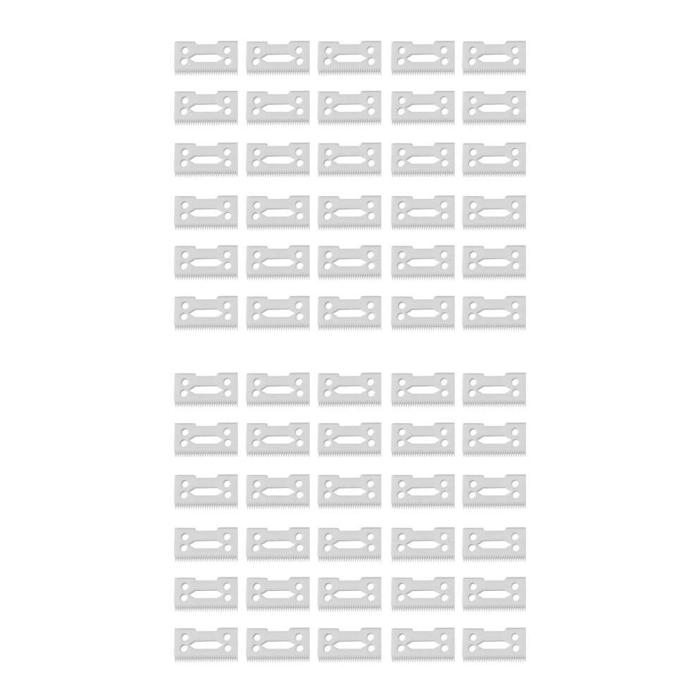 White 60Pcs 28 Teeth Zirconia Ceramic Clipper Blade For Senior Clipper