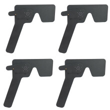 4X Professional Ophthalmic Lorgnette 17 Pinhole Black Plastic Vision Test Eye Occluder