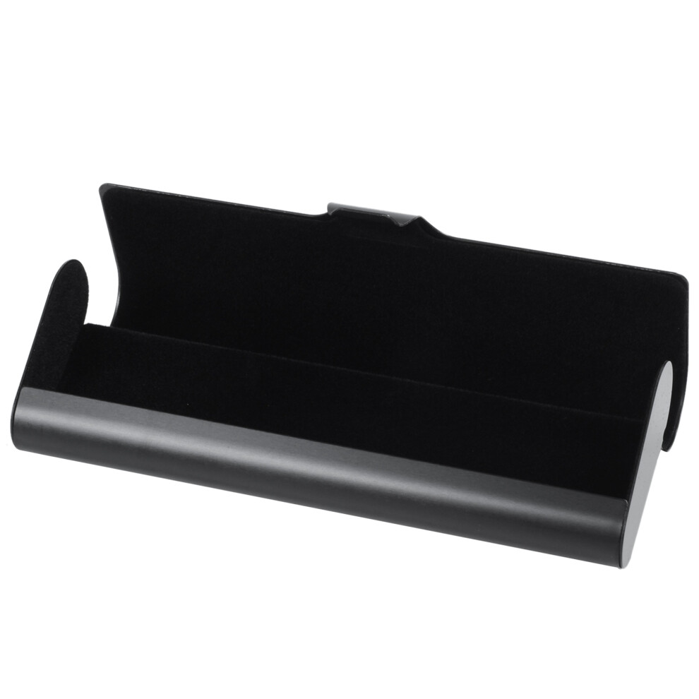 Black 2X Slim Matte Hard Metal Spectacles Case Reading Glasses Eyeglasses Case Protection Case