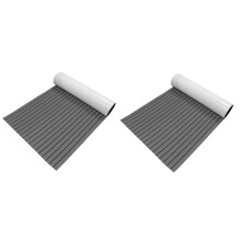 2 Pcs 240X 45cm EVA Foam Floor Mat for Marine Boat Yacht RV Foam Teak Deck Sheet Boat Synthetic Foam Floor Mat