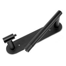 Black Toilet Paper Holder - Stainless Steel Toilet Paper Roll Tissue Wall Mounted Paper Holder Towel Racks for Bathroom