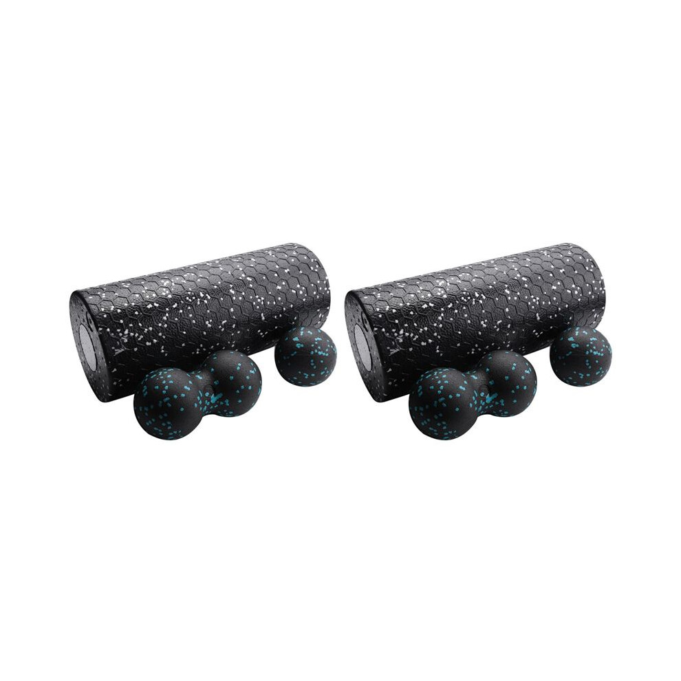 2X Trigger Point Foam Roller Set High Density Massage Roller  for Neck Back Muscles Deep Tissue Massage